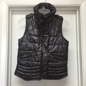 666 by Murillo Purple Leather Moto Vest